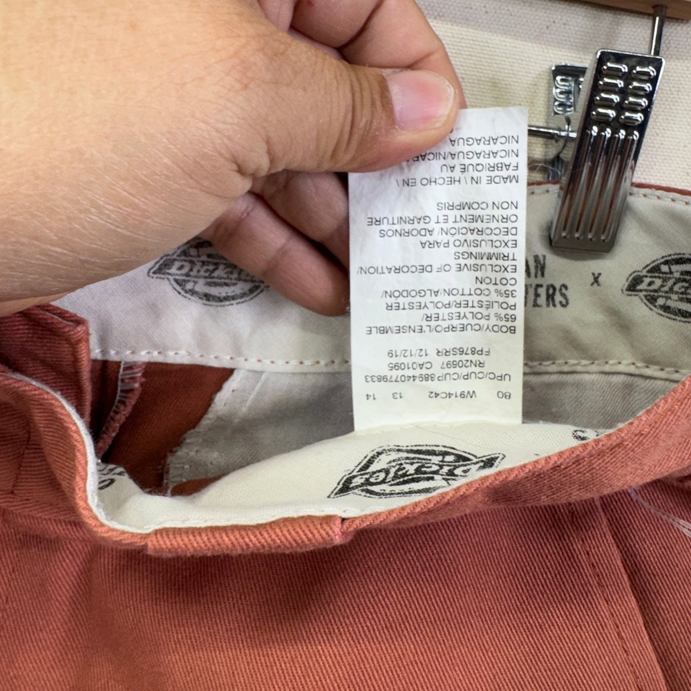 Dickies x Urban Outfitters Pants 6R Rust Terracotta Workwear Skater Streetwear - Picture 5 of 10